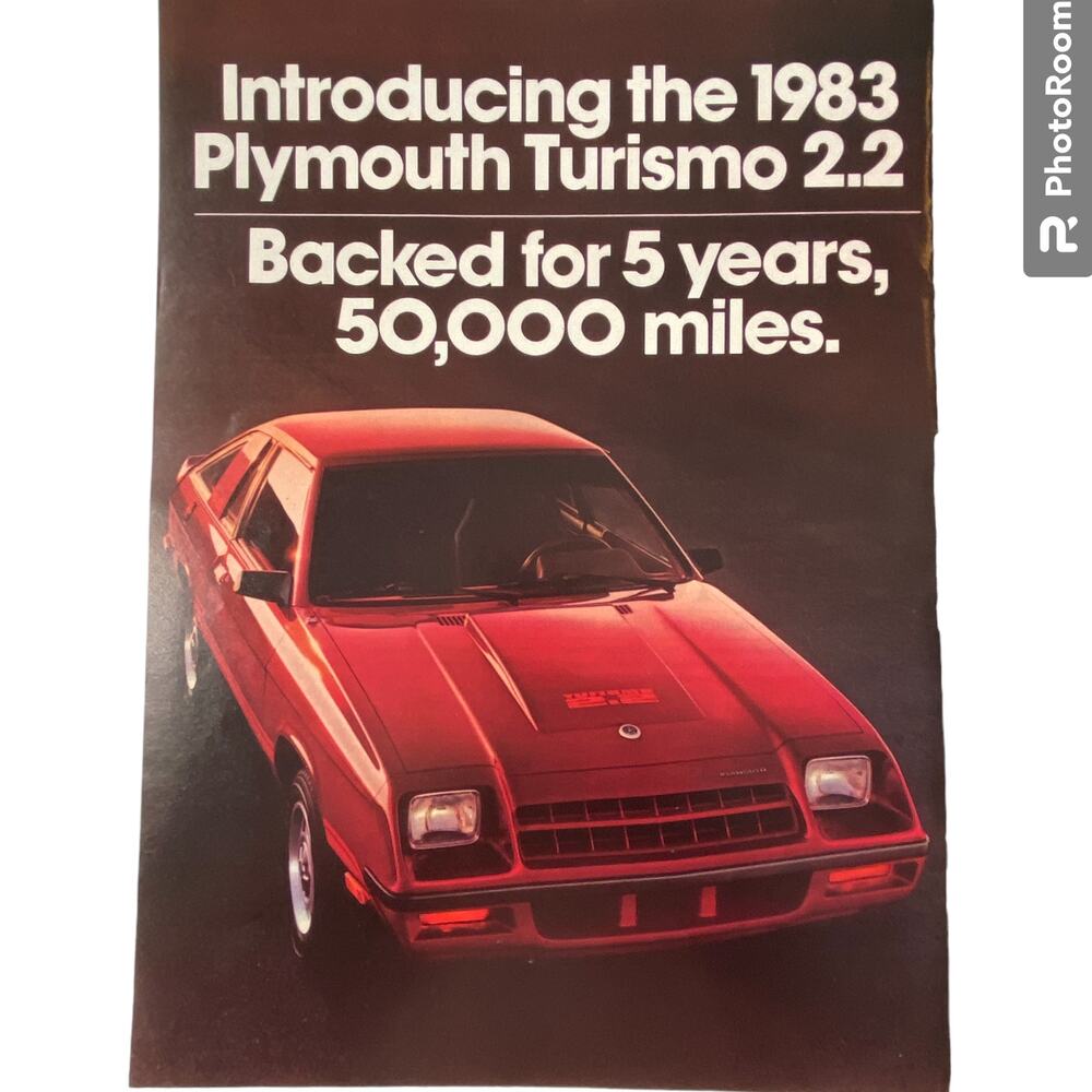 1983 Plymouth Turismo Print Advertisement December 1982 Original Vintage 8x11